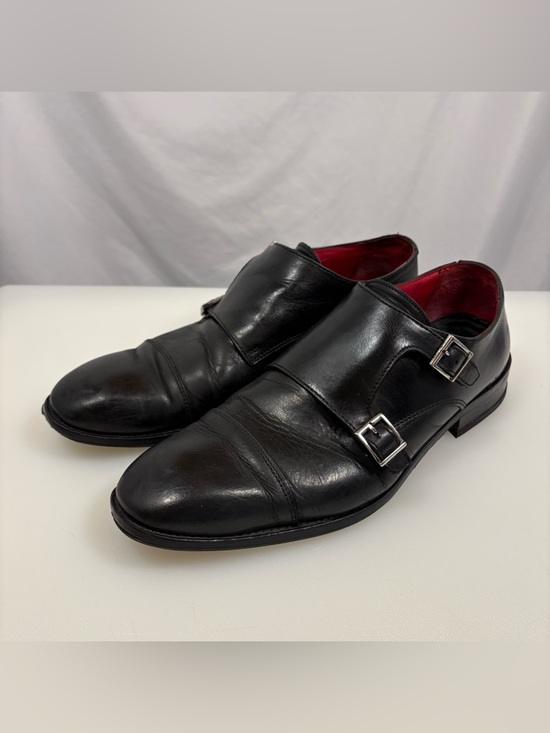 Bruno Magli Men\'s Black Double Monk Strap Leather Dress Shoes 10.5 Palestro Loafer – Bruno Magli main image 2